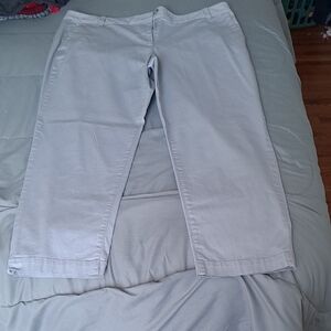 Talbots Women's Light Gray Chinos